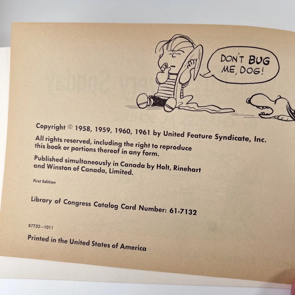 VTG  Peanuts Comic Books 1952-1963 Holt‎ Rinehart Winston LOT+Stickers/Postcards